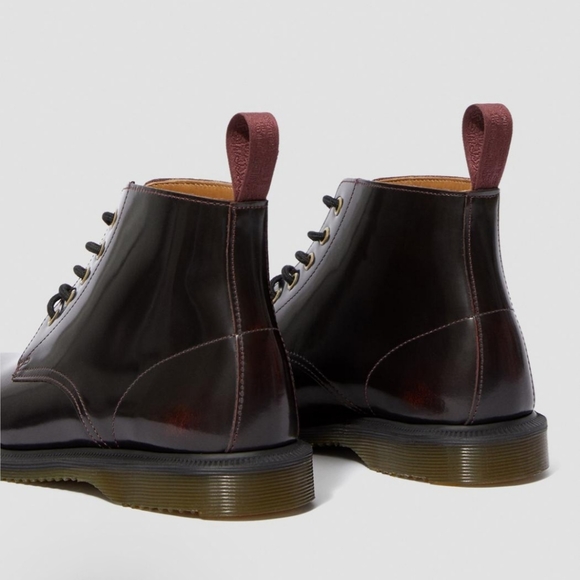 Dr Martens Emmeline Arcadia Cherry Red Boots - Picture 7 of 8